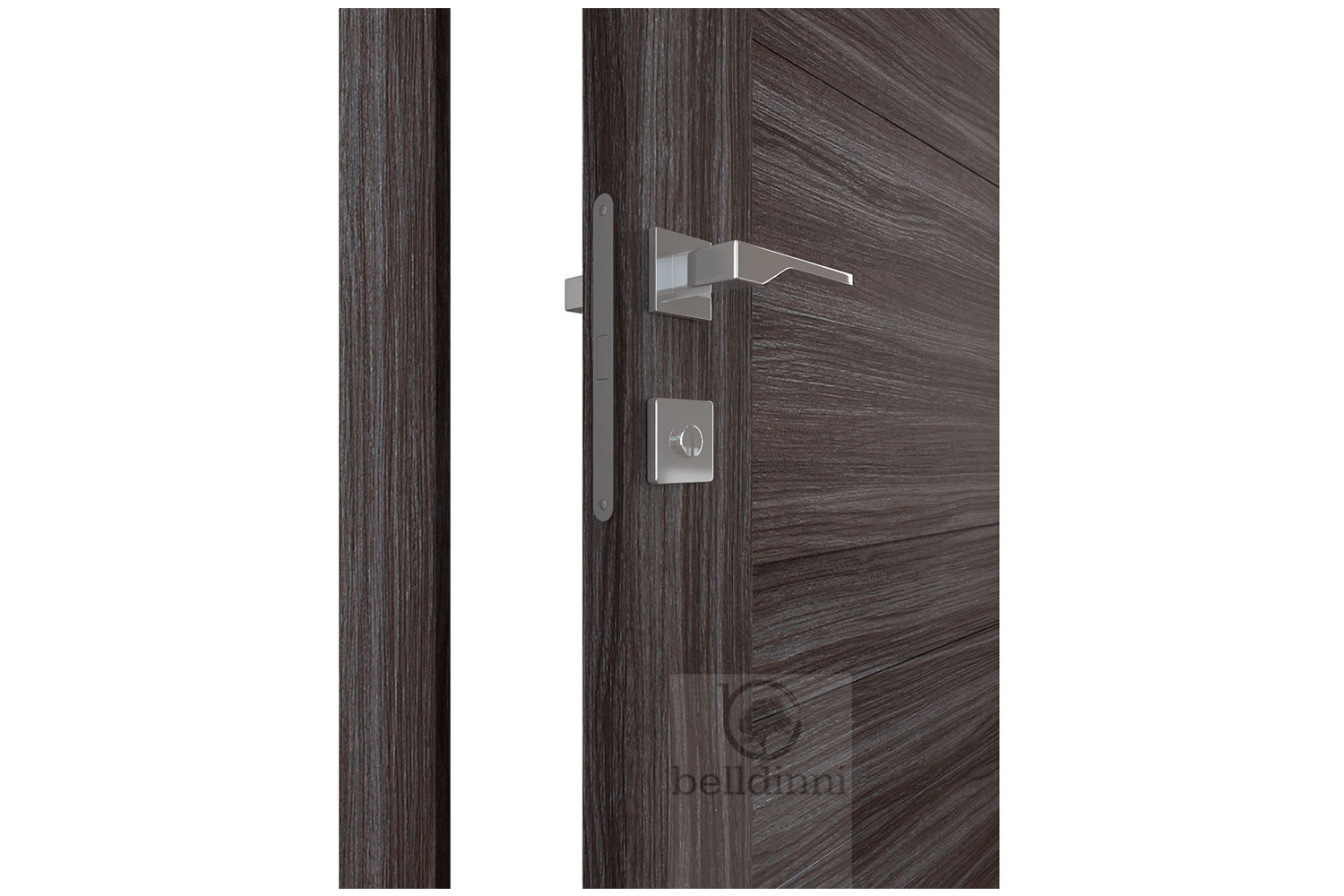 Belldinni Imma Vetro Gray Oak Laminated Modern Interior Door