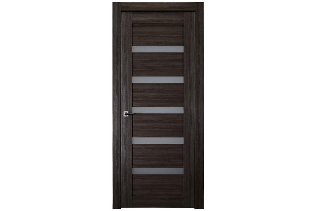 Belldinni Leora Vetro Gray Oak Laminated Modern Interior Door - Single Door