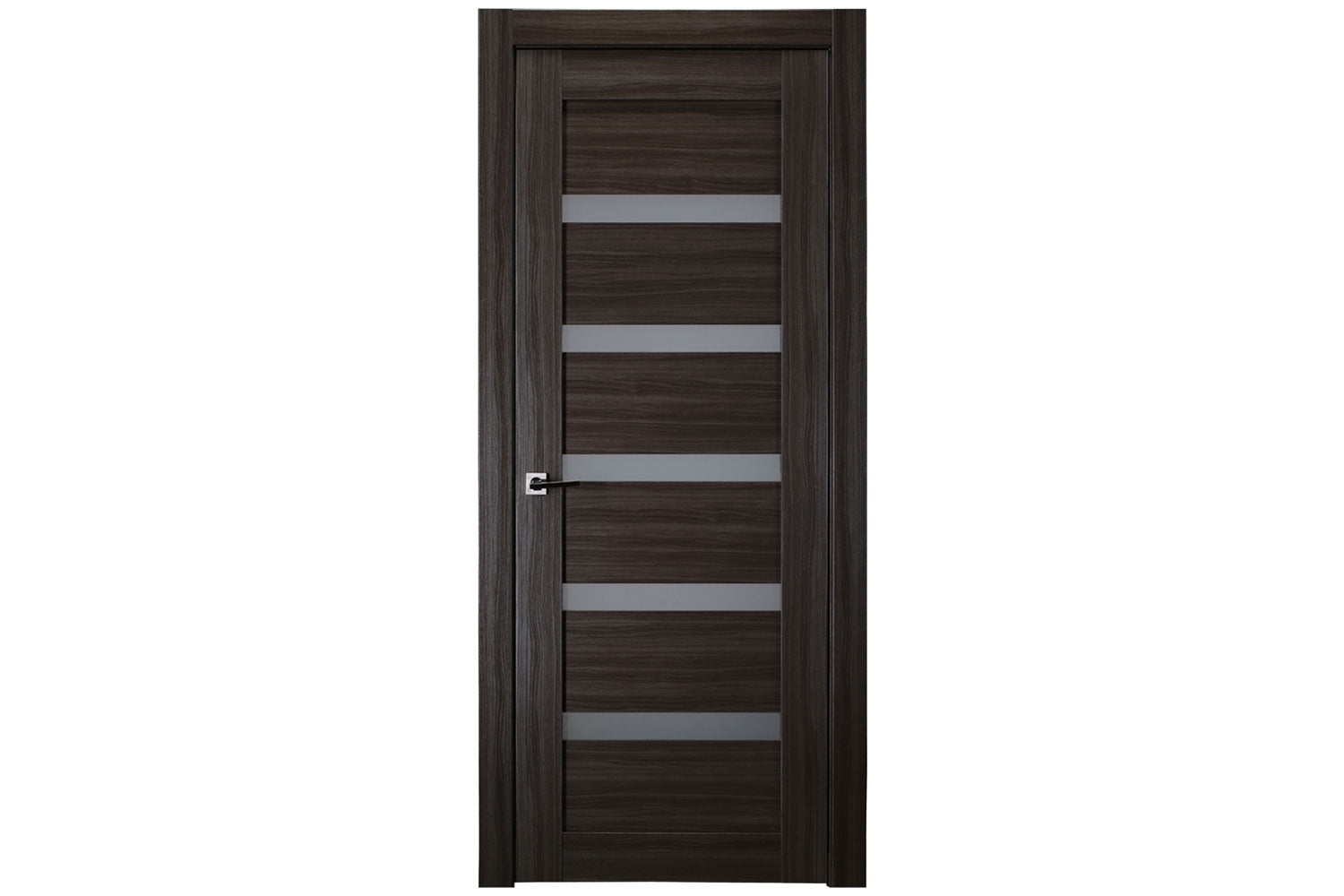 Belldinni Leora Vetro Gray Oak Laminated Modern Interior Door - Single Door