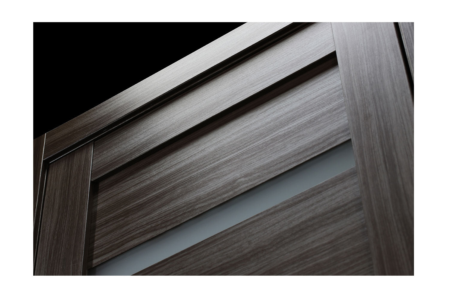 Belldinni Leora Vetro Gray Oak Laminated Modern Interior Door