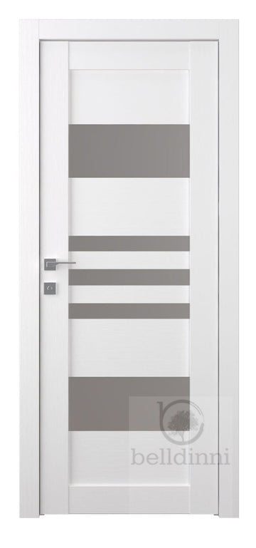 Belldinni Leti Vetro Bianco Noble Laminated Modern Interior Door