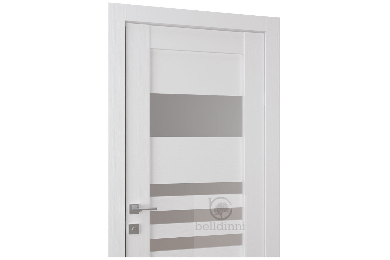 Belldinni Leti Vetro Bianco Noble Laminated Modern Interior Door