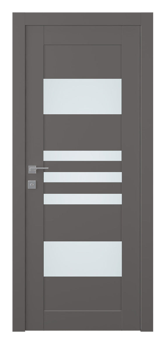 Belldinni Leti Vetro Gray Matte Laminated Modern Interior Door