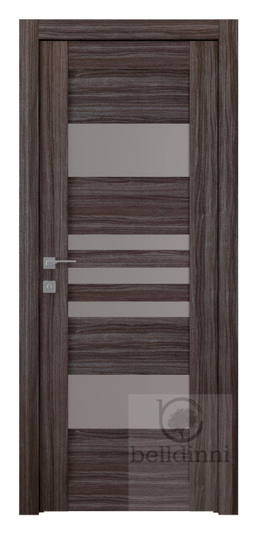 Belldinni Leti Vetro Gray Oak Laminated Modern Interior Door