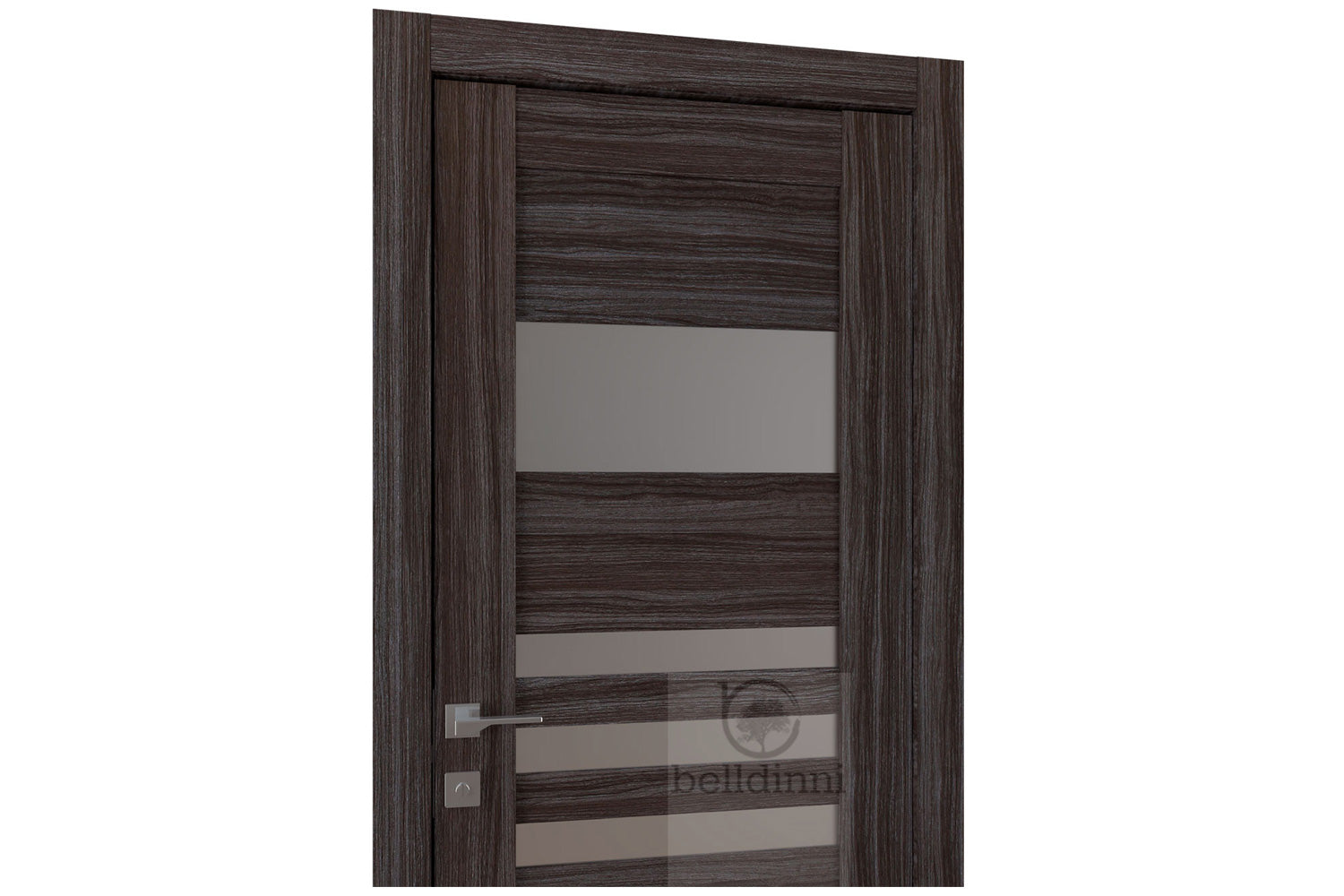 Belldinni LEti Vetro Gray Oak Laminated Modern Interior Door