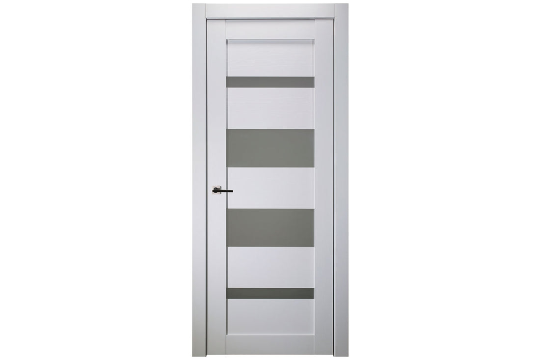 Belldinni Mirella Vetro Bianco Noble Laminated Modern Interior Door - Single Door