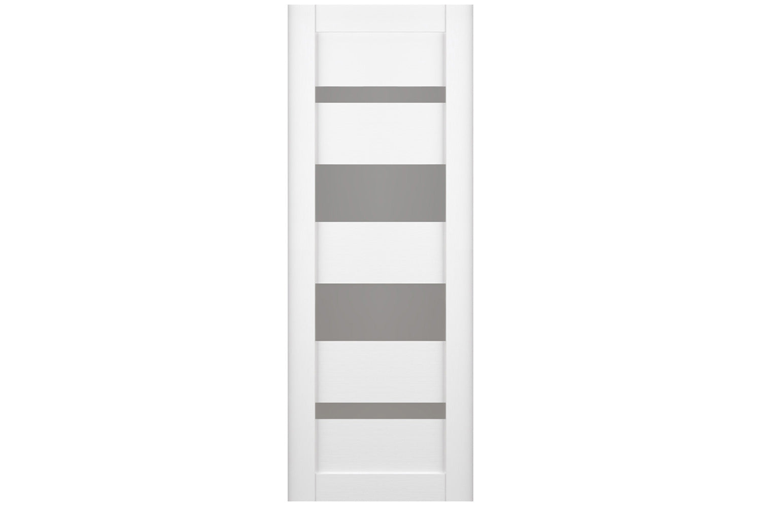 Belldinni Mirella Vetro Bianco Noble Laminated Modern Interior Door - Slab