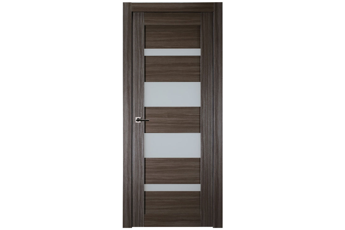 Belldinni Mirella Vetro Gray Oak Laminated Modern Interior Door - Single Door