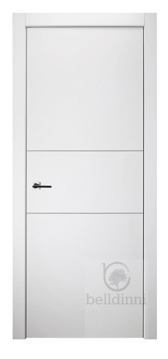 Belldinni Optima 2H Snow White Laminated Modern Interior Door