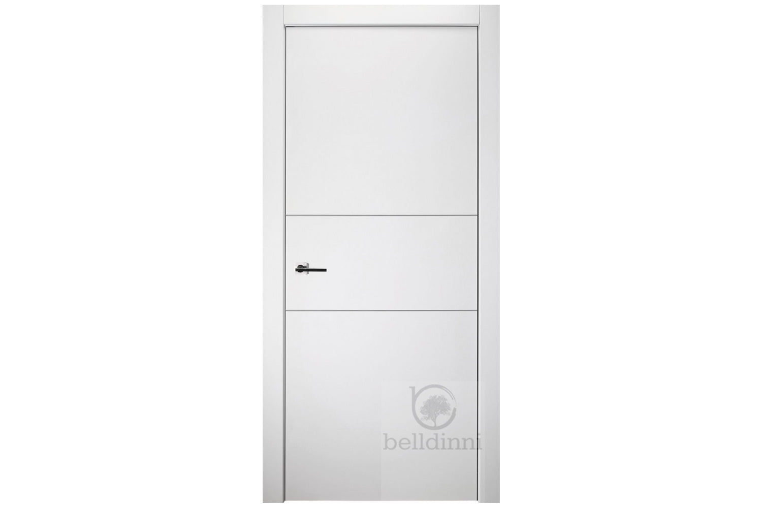 Belldinni Optima 2H Snow White Laminated Modern Interior Door - Single Door