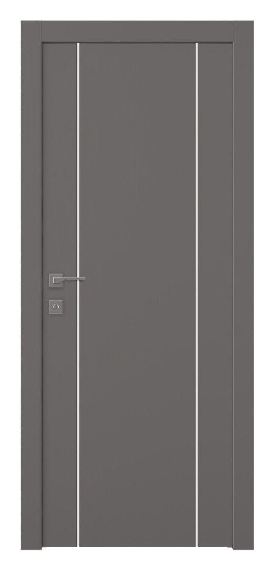 Belldinni Optima 2U Gray Matte Laminated Modern Interior Door