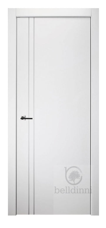 Belldinni Optima 2V Snow White Laminated Modern Interior Door