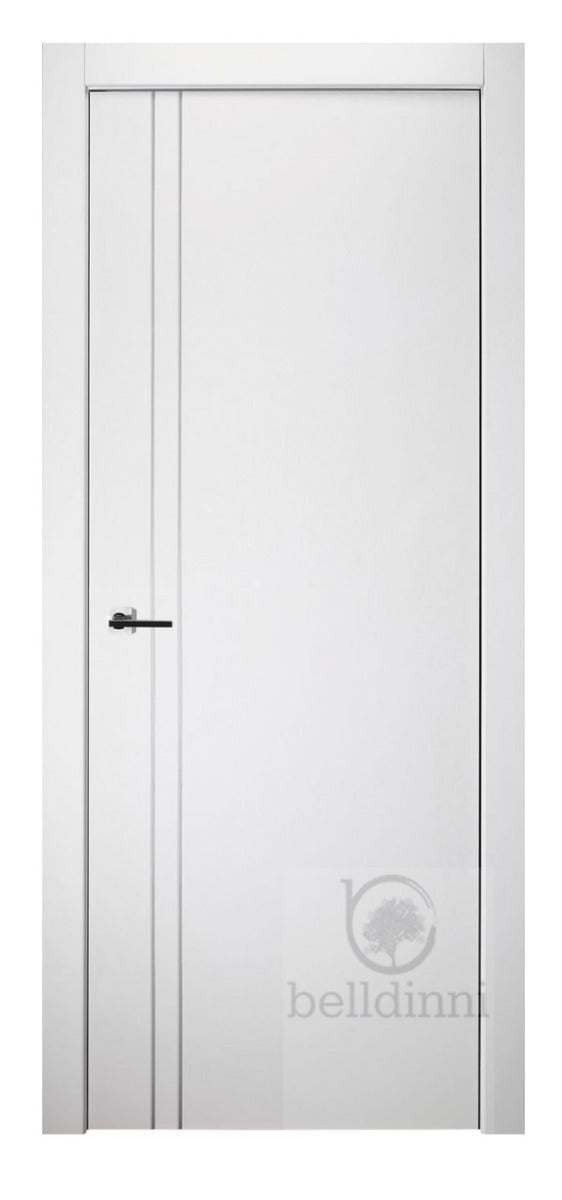 Belldinni Optima 2V Snow White Laminated Modern Interior Door