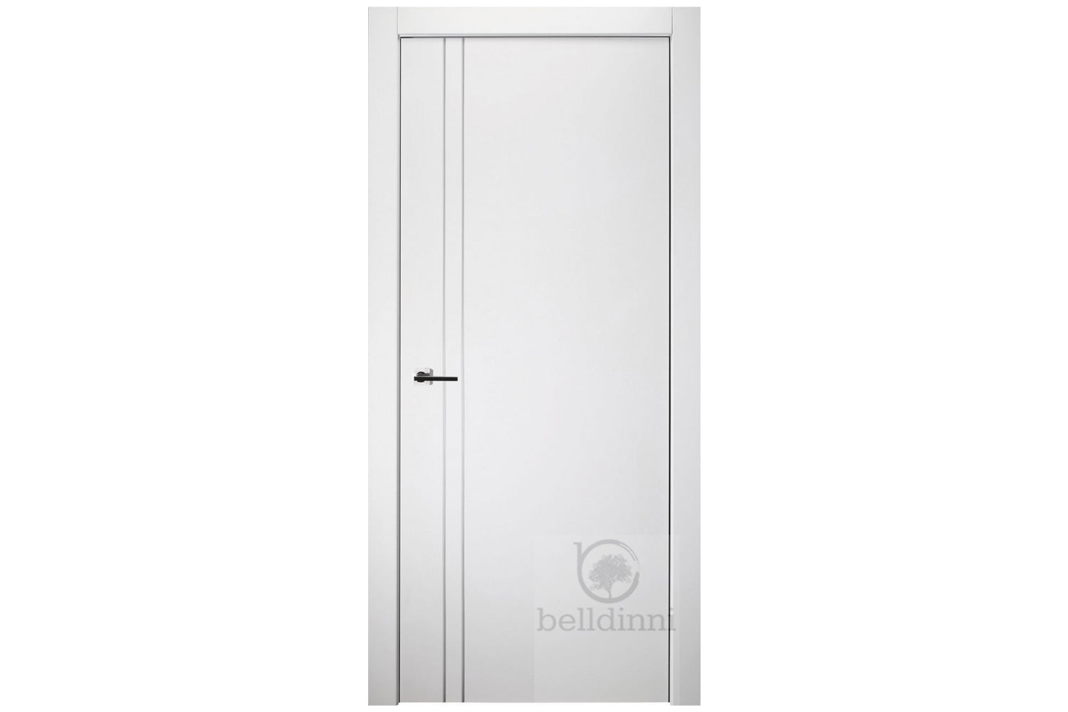 Belldinni Optima 2V Snow White Laminated Modern Interior Door - Single Door