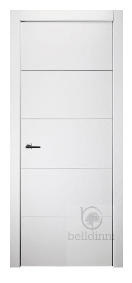Belldinni Optima 4H Snow White Laminated Modern Interior Door