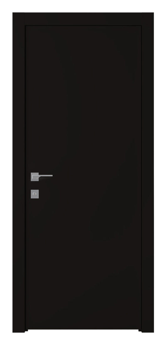 Belldinni Optima Black Matte Laminated Modern Interior Door