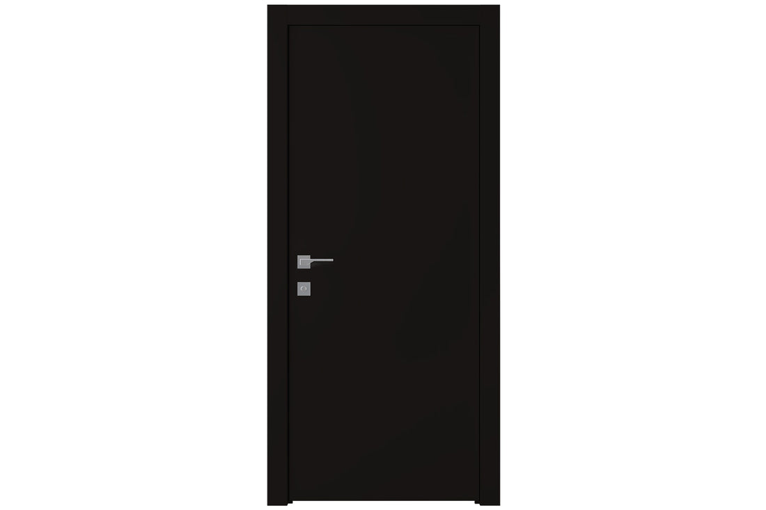 Belldinni Optima Black Matte Laminated Modern Interior Door - Single Door