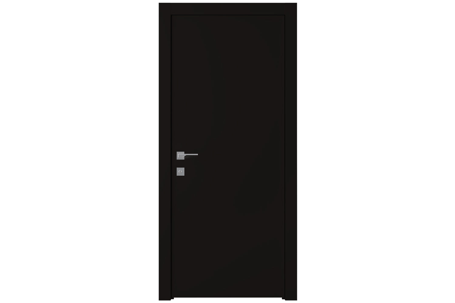 Belldinni Optima Black Matte Laminated Modern Interior Door - Single Door