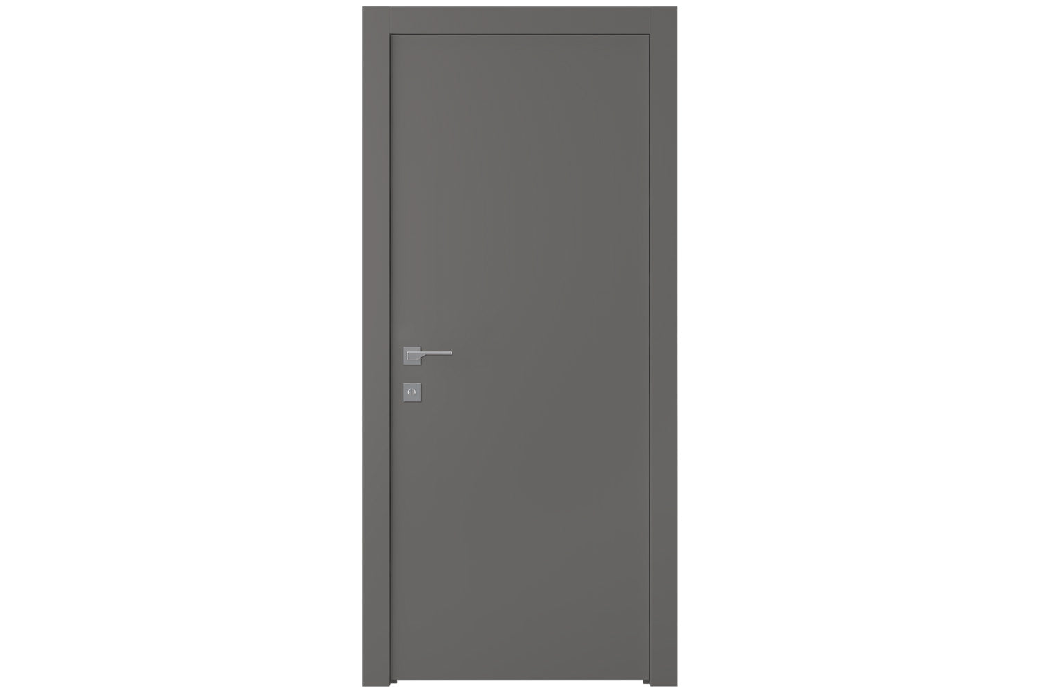Belldinni Optima Gray Matte Laminated Modern Interior Door - Single Door