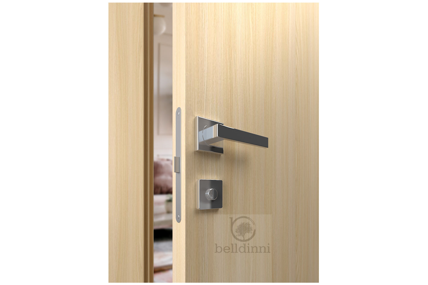 Belldinni Optima Loire Ash Laminated Modern Interior Door
