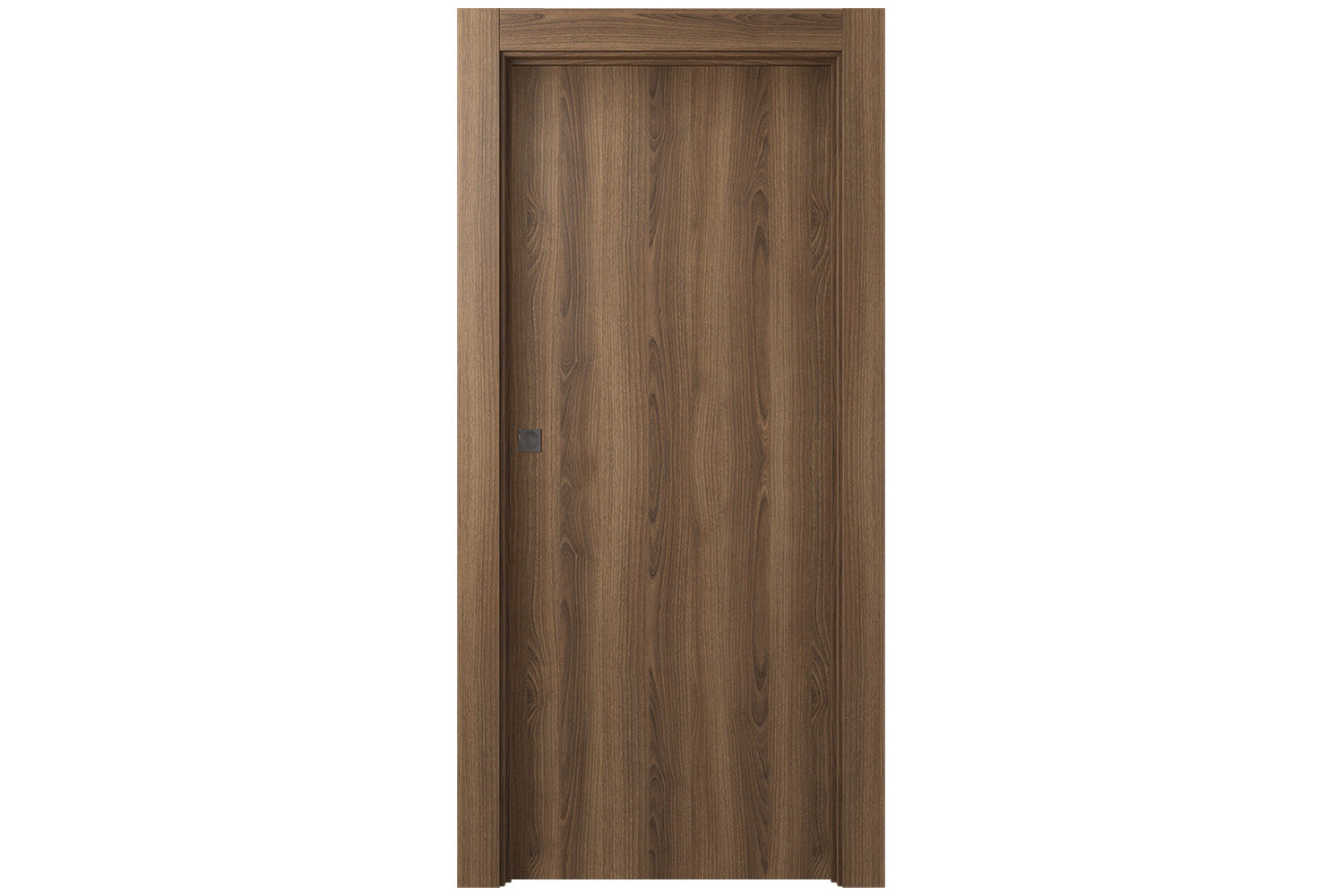 Belldinni Optima Pecan Nutwood Laminated Modern Interior Door - Single Pocket