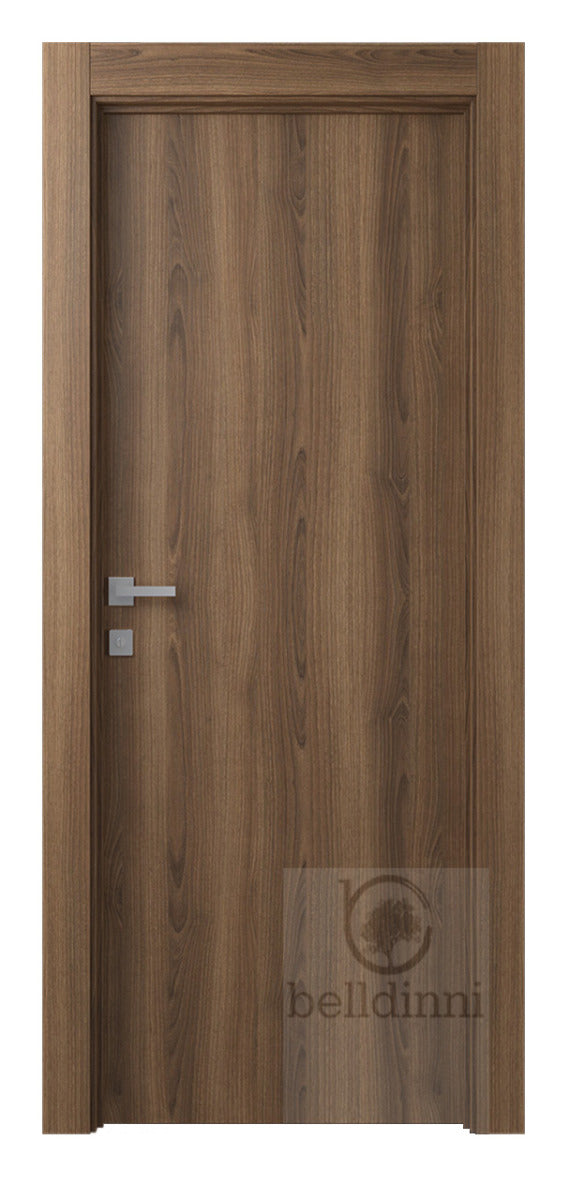 Belldinni Optima Pecan Nutwood Laminated Modern Interior Door