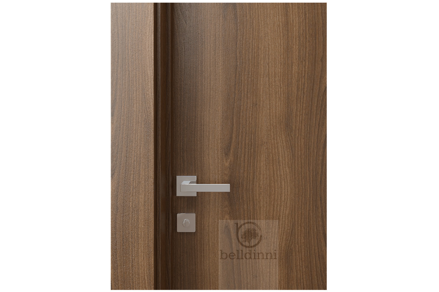Belldinni Optima Pecan Nutwood Laminated Modern Interior Door