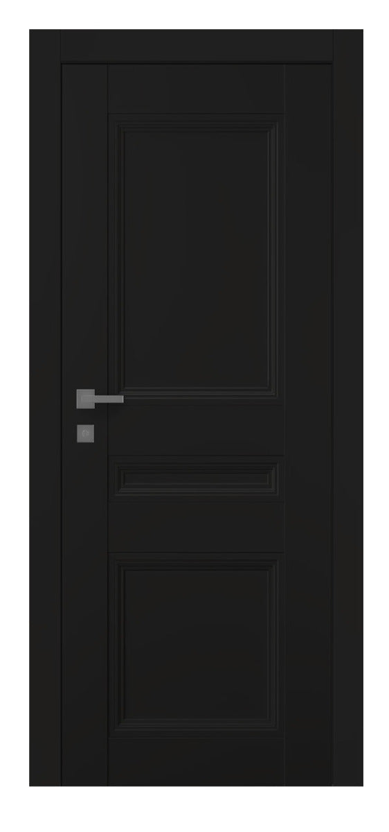 Belldinni Oxford Duo 07 2R Black Matte Modern Interior Door