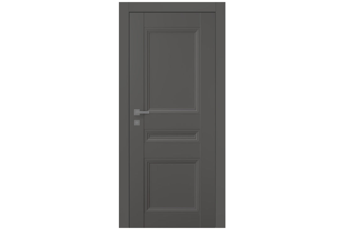 Belldinni Oxford Duo 07 2R Gray Matte Modern Interior Door - Single Door
