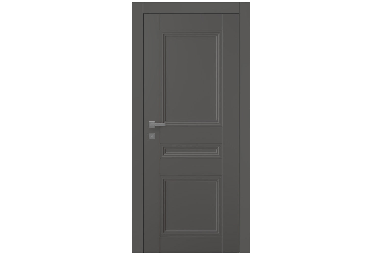 Belldinni Oxford Duo 07 2R Gray Matte Modern Interior Door - Single Door