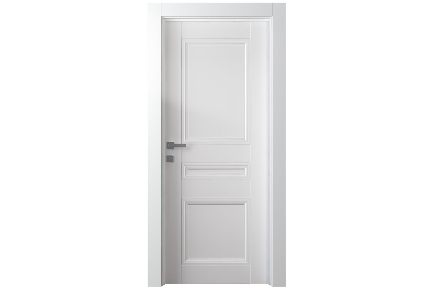 Belldinni Oxford Duo 07 2R Snow White Modern Interior Door - Single Door