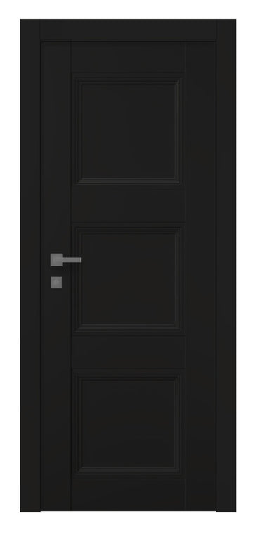 Belldinni Oxford Duo 07 2RN Black Matte Modern Interior Door
