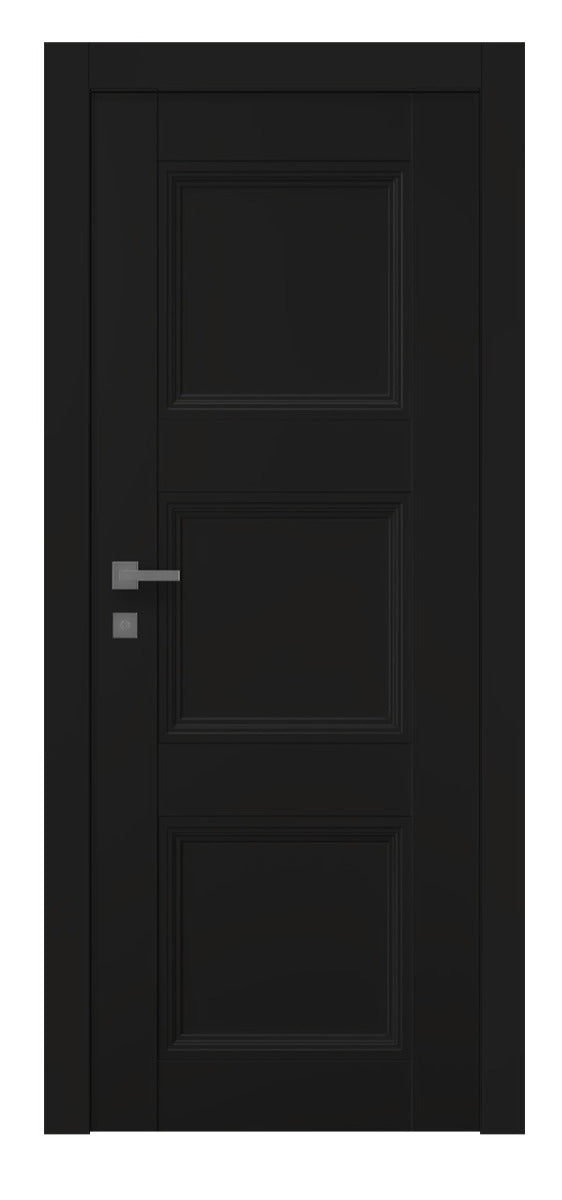 Belldinni Oxford Duo 07 2RN Black Matte Modern Interior Door