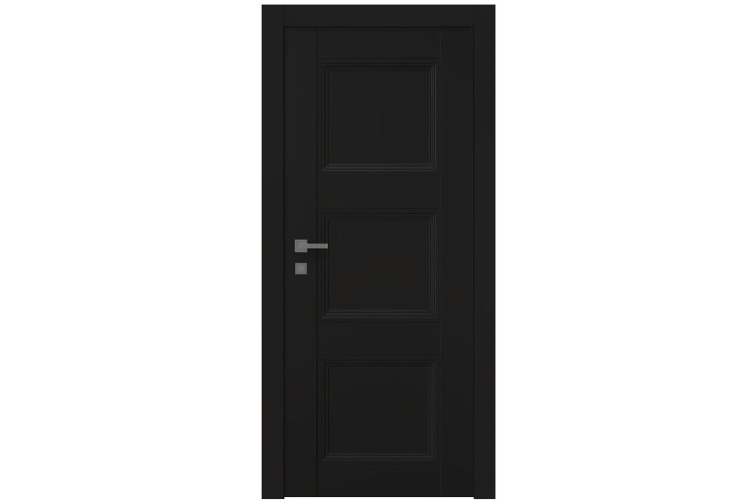 Belldinni Oxford Duo 07 2RN Black Matte Modern Interior Door - Single Door