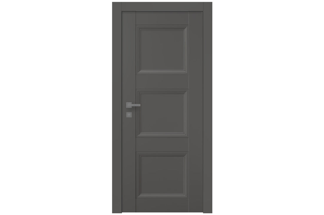 Belldinni Oxford Duo 07 2RN Gray Matte Modern Interior Door - Single Door