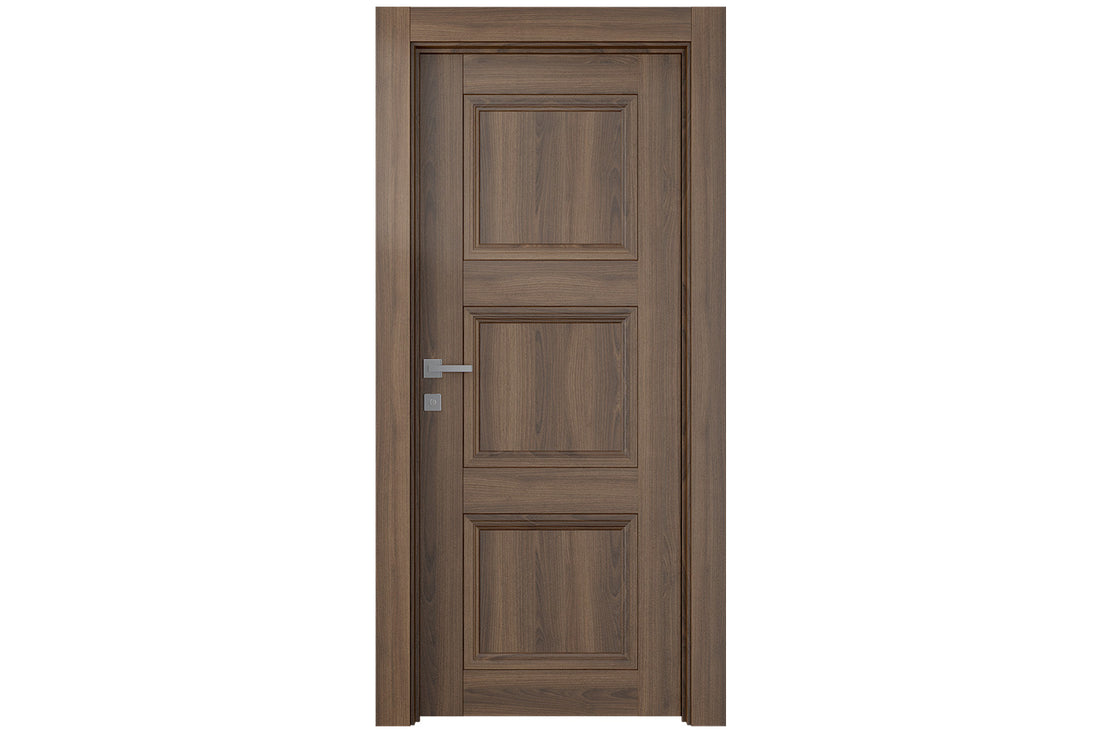 Belldinni Oxford Duo 07 2RN Pecan Nutwood Modern Interior Door - Single Door