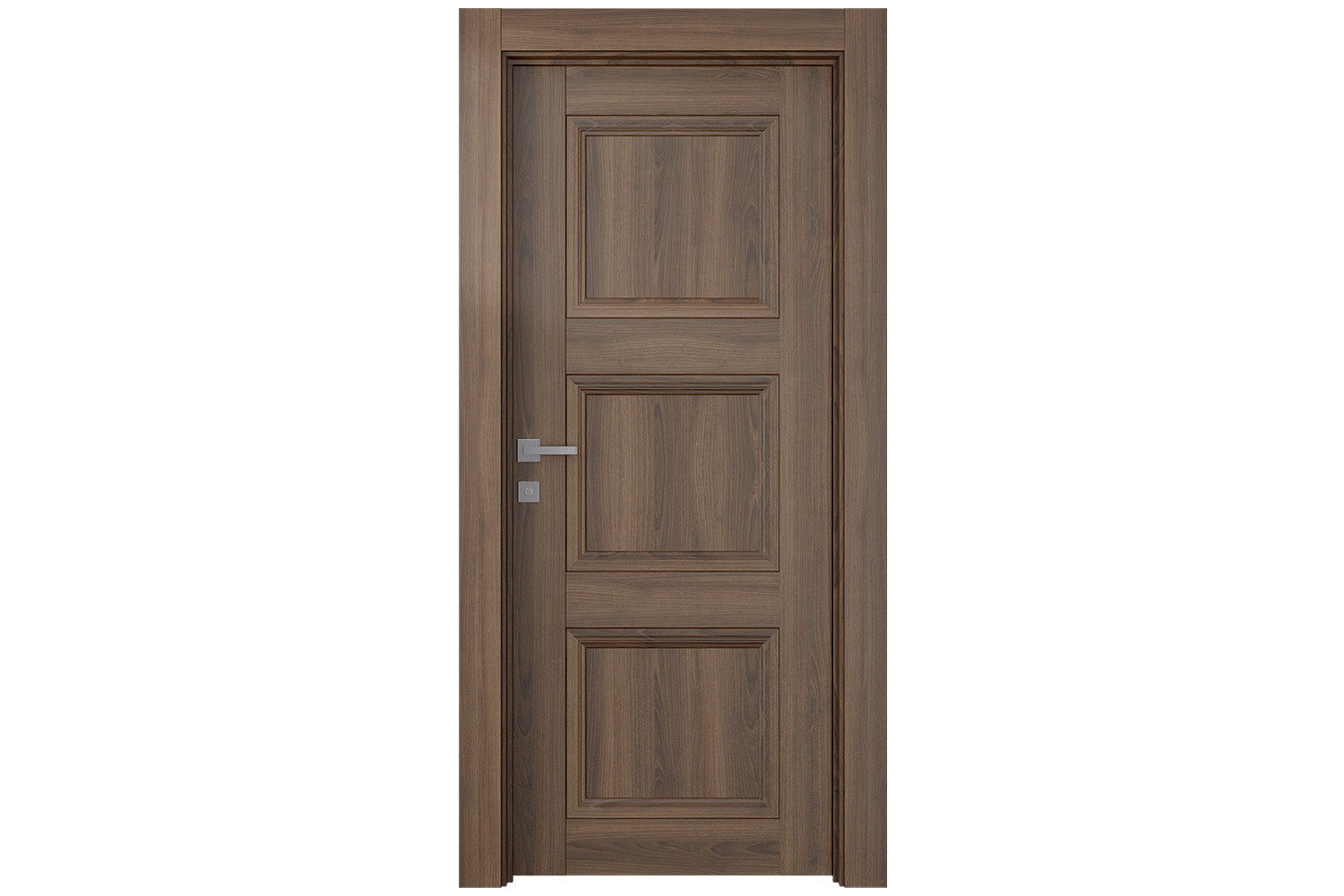 Belldinni Oxford Duo 07 2RN Pecan Nutwood Modern Interior Door - Single Door