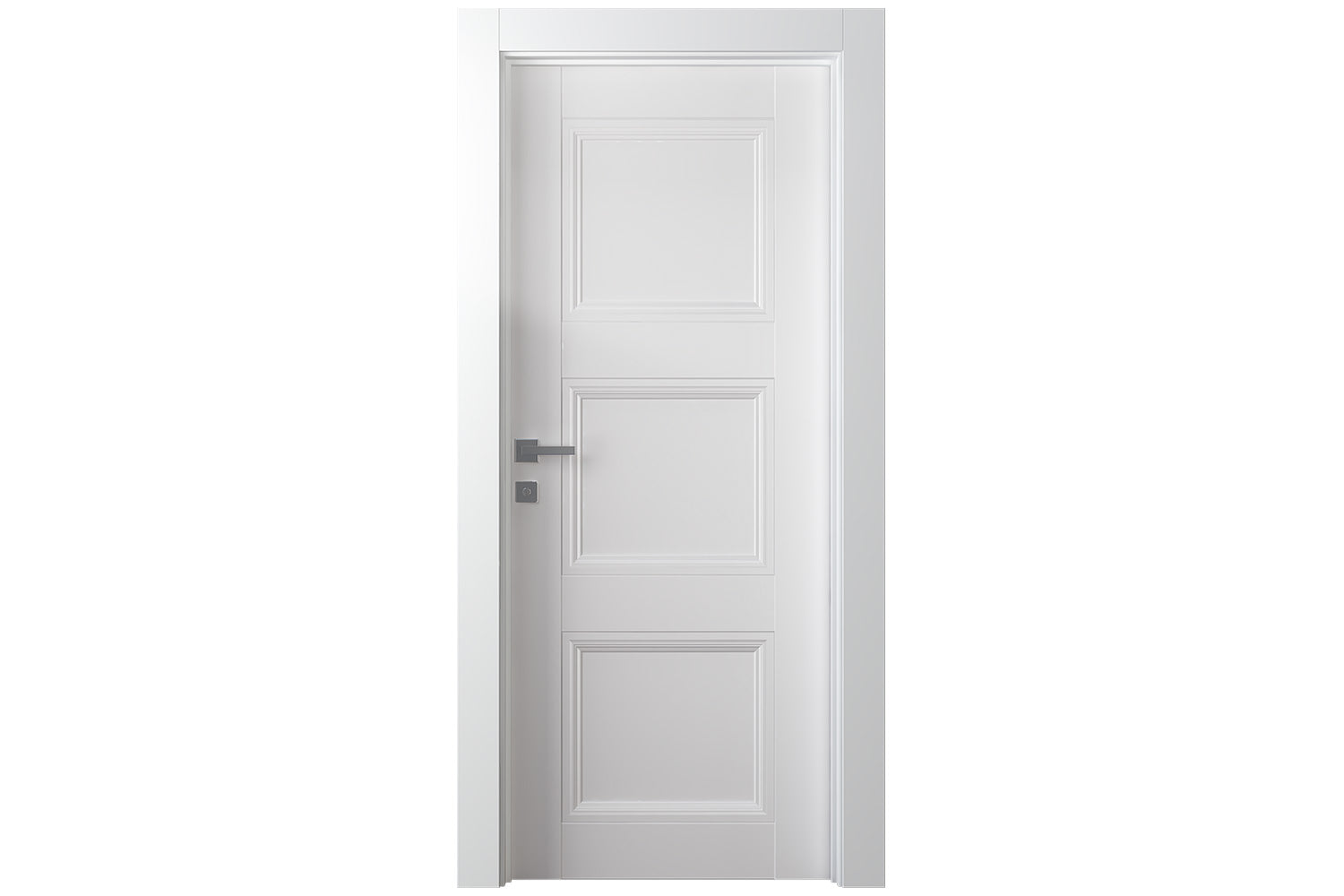 Belldinni Oxford Duo 07 2RN Snow White Modern Interior Door - Single Door