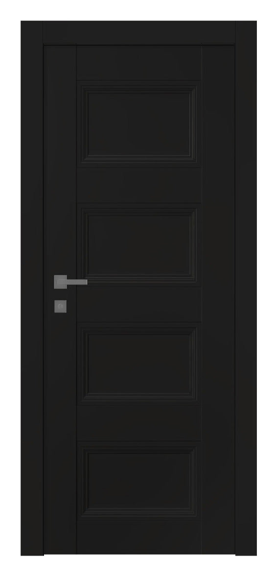 Belldinni Oxford Duo 07 3R Black Matte Modern Interior Door
