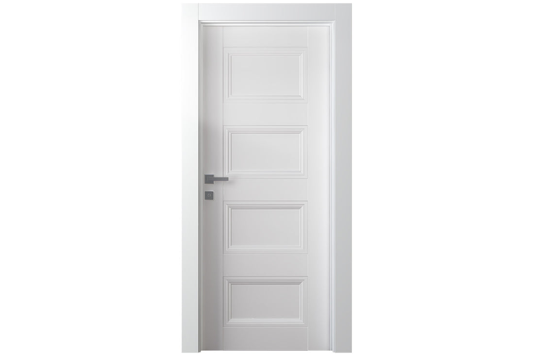 Belldinni Oxford Duo 07 3R Snow White Modern Interior Door - Single Door