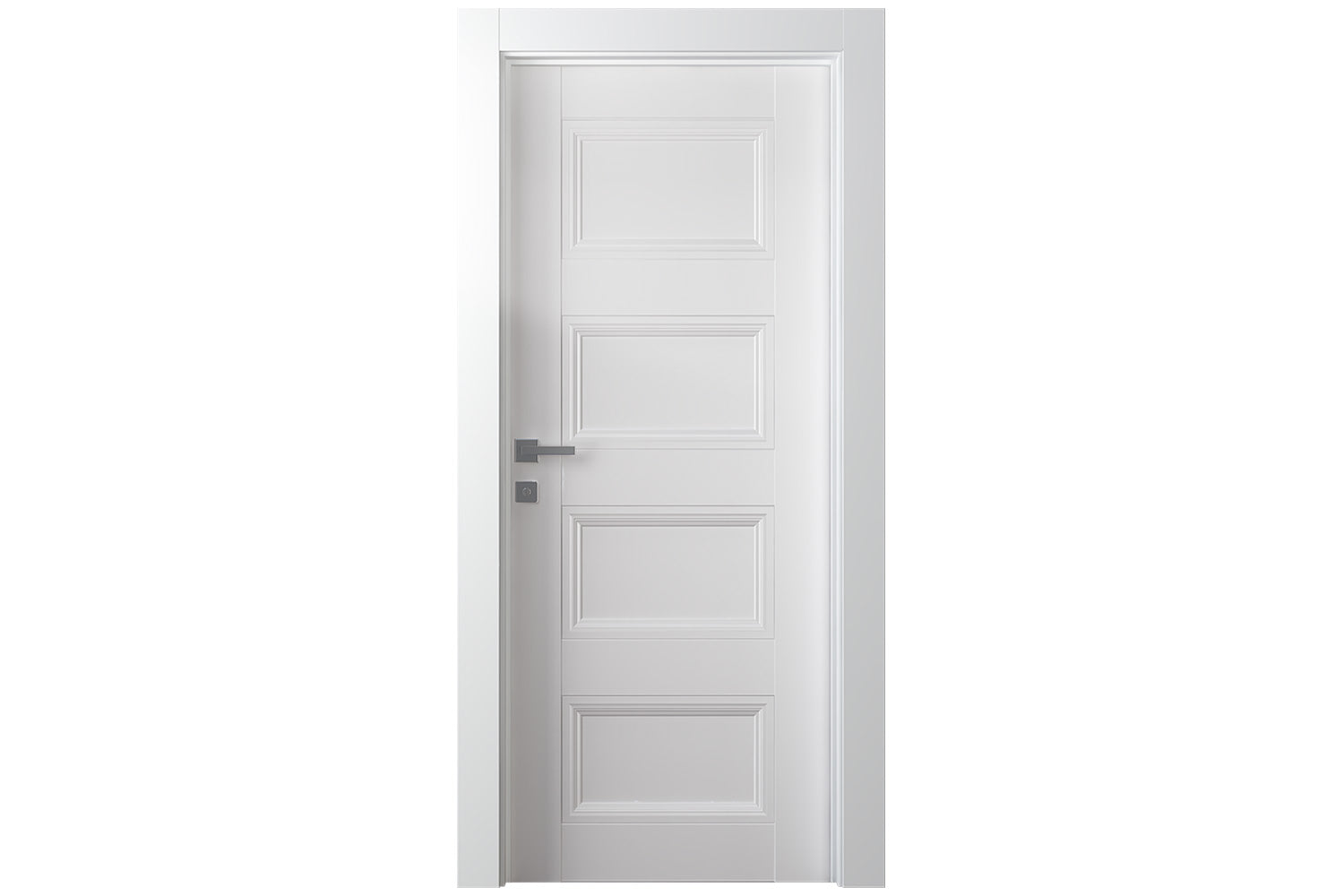 Belldinni Oxford Duo 07 3R Snow White Modern Interior Door - Single Door