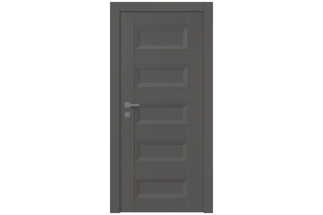 Belldinni Oxford Duo 07 4R Gray Matte Modern Interior Door - Single Door