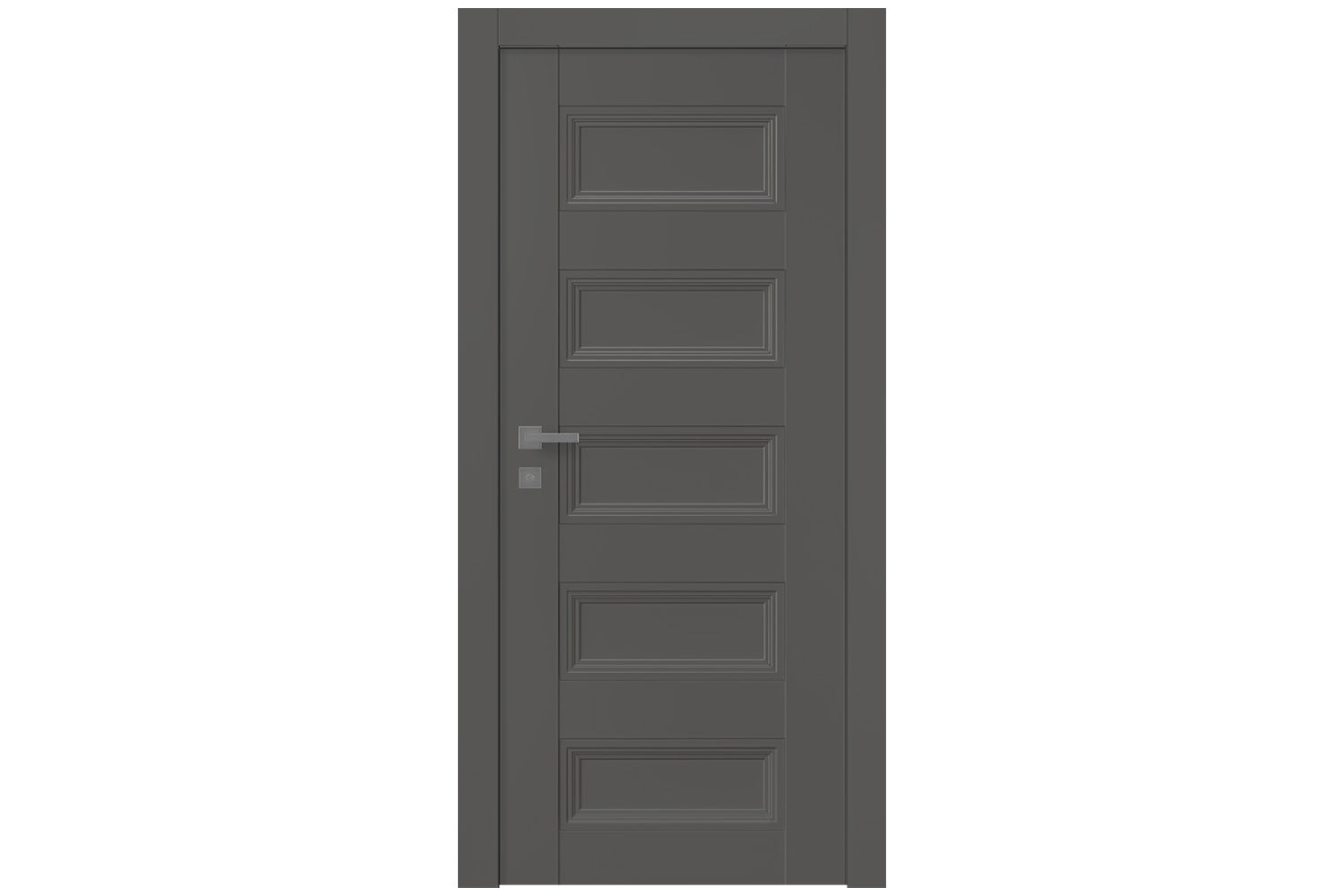 Belldinni Oxford Duo 07 4R Gray Matte Modern Interior Door - Single Door