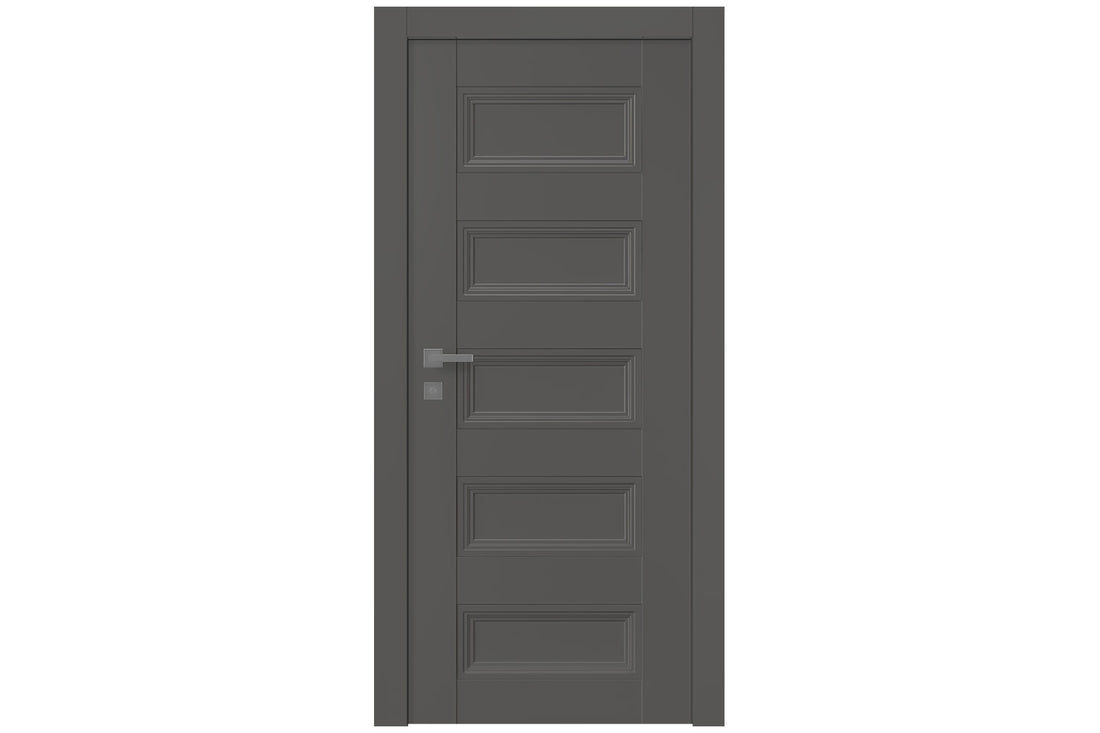 Belldinni Oxford Uno 07 4R Gray Matte Modern Interior Door - Single Door