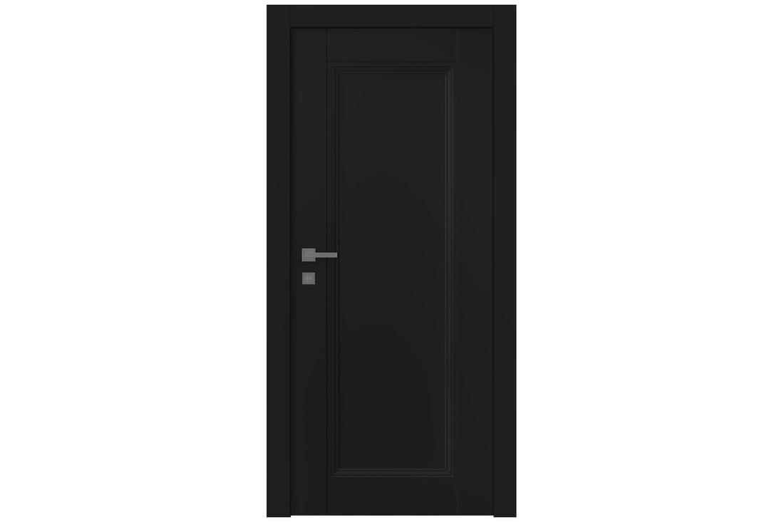 Belldinni Oxford Duo 07 Black Matte Modern Interior Door - Single Door