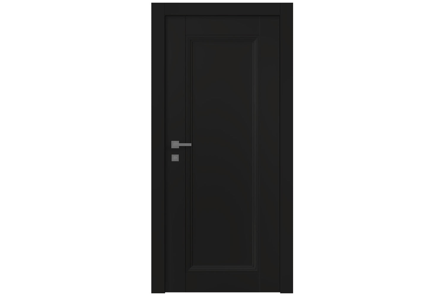 Belldinni Oxford Duo 07 Black Matte Modern Interior Door - Single Door