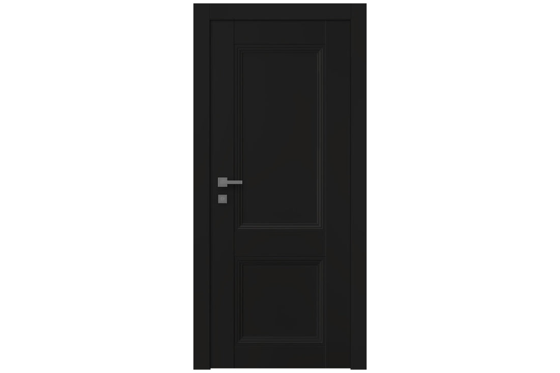 Belldinni Oxford Duo 07 R Black Matte Modern Interior Door - Single Door
