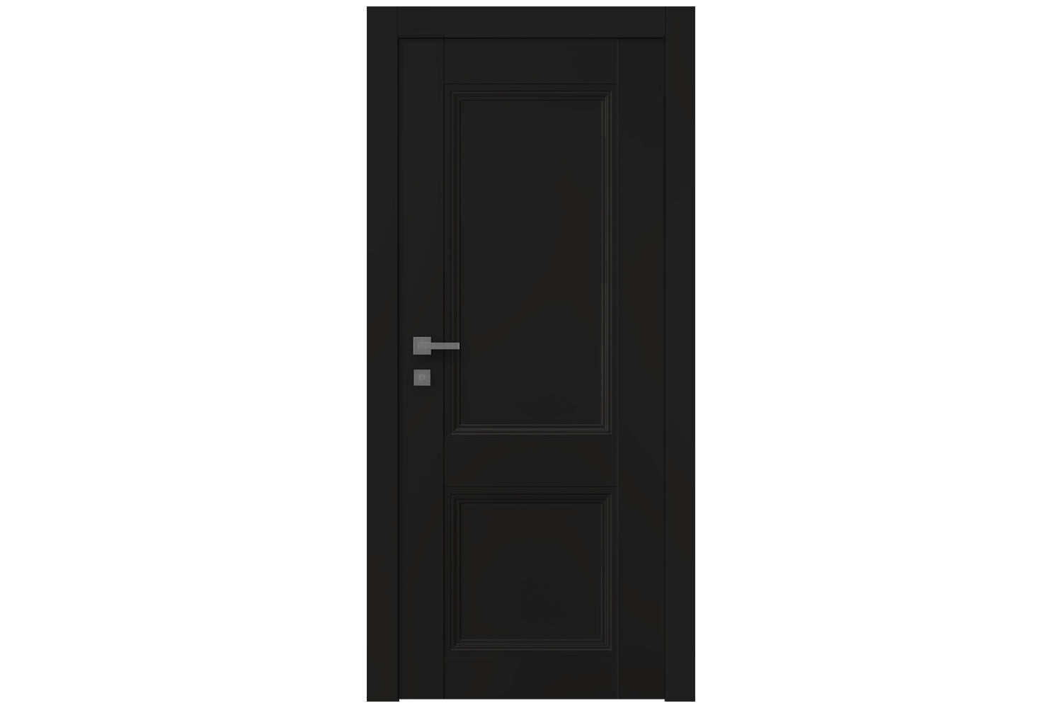 Belldinni Oxford Duo 07 R Black Matte Modern Interior Door - Single Door
