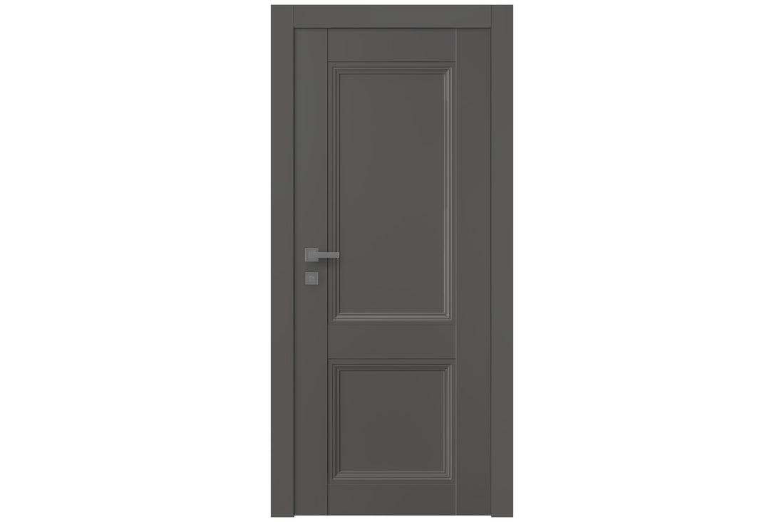 Belldinni Oxford Duo 07 R Gray Matte Modern Interior Door - Single Door
