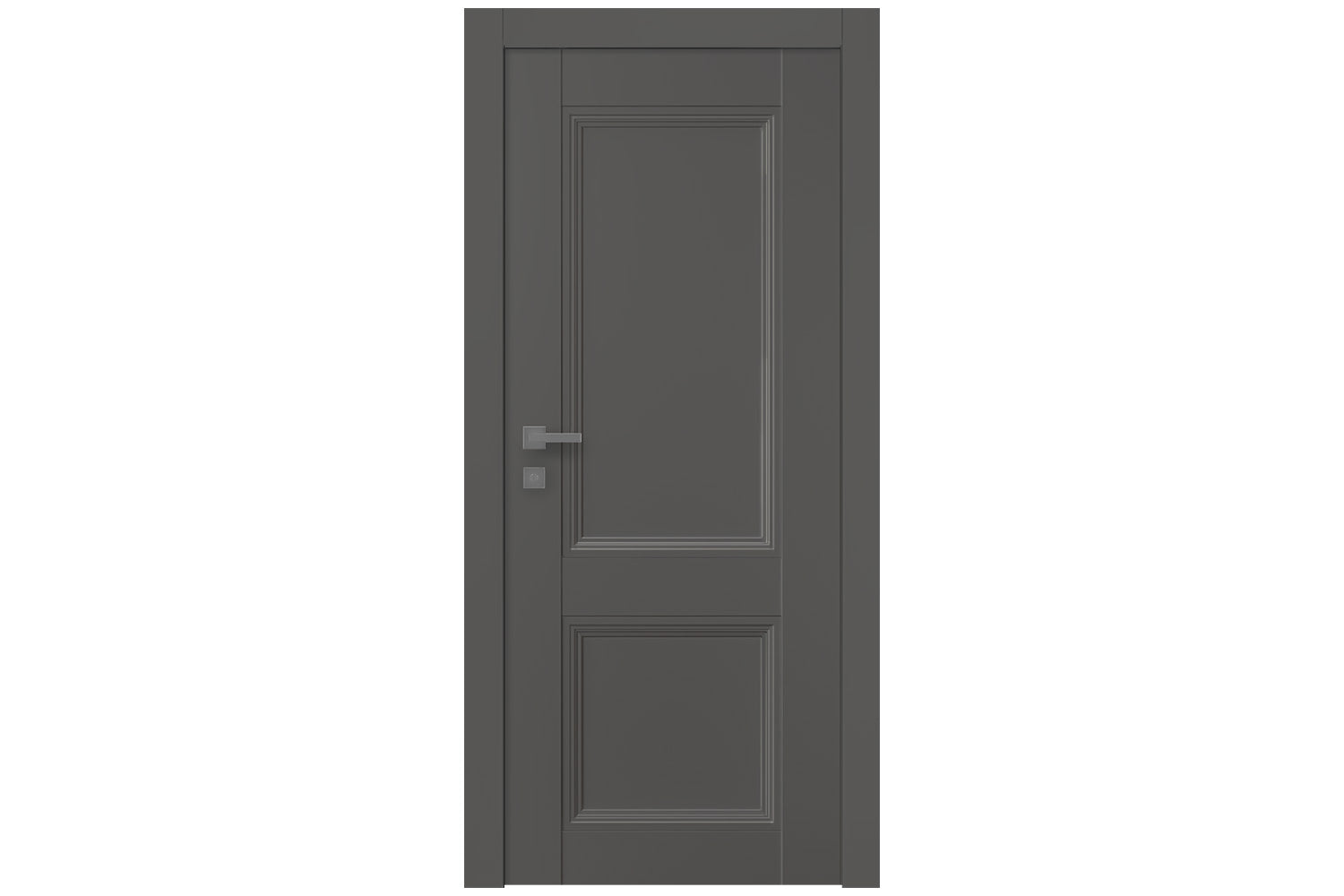 Belldinni Oxford Duo 07 R Gray Matte Modern Interior Door - Single Door